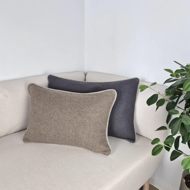 Wool Cushion Cover with piping | Multiple colors available