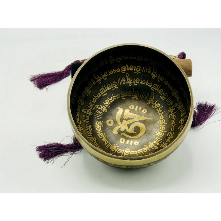 Handmade Mantra Etching Singing Bowl -6 Inch