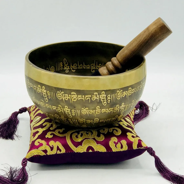 Handmade Mantra Etching Singing Bowl -6 Inch