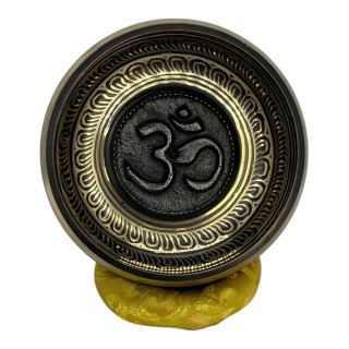 4 Inch Om Etching Singing Bowl, Handmade Bowl, Sound Therapy Bowl