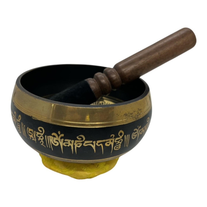 4 Inch Om Etching Singing Bowl, Handmade Bowl, Sound Therapy Bowl