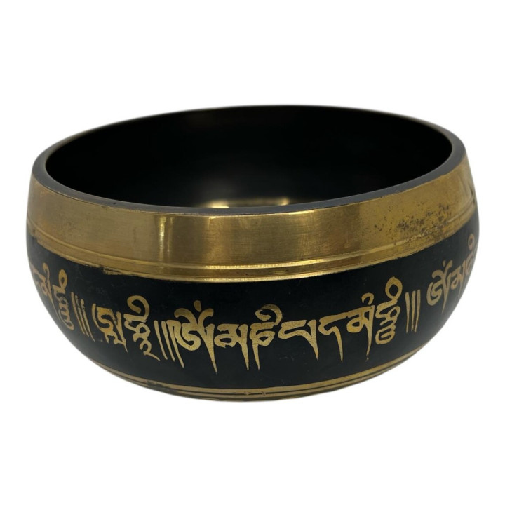 4 Inch Om Etching Singing Bowl, Handmade Bowl, Sound Therapy Bowl