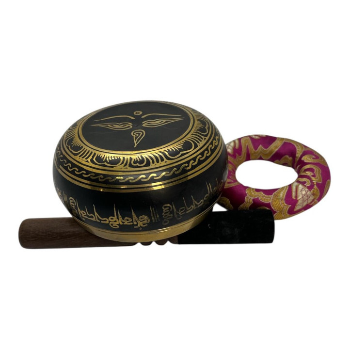 4 Inch Om Etching Singing Bowl, Handmade Bowl, Sound Therapy Bowl