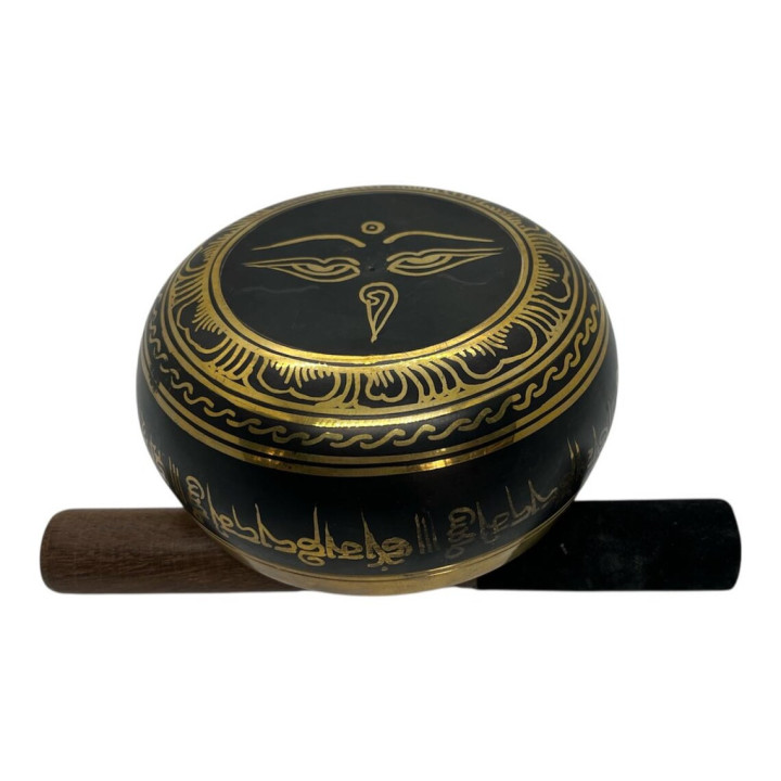 4 Inch Om Etching Singing Bowl, Handmade Bowl, Sound Therapy Bowl