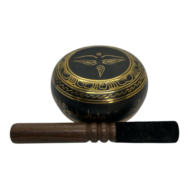 4 Inch Om Etching Singing Bowl, Handmade Bowl, Sound Therapy Bowl